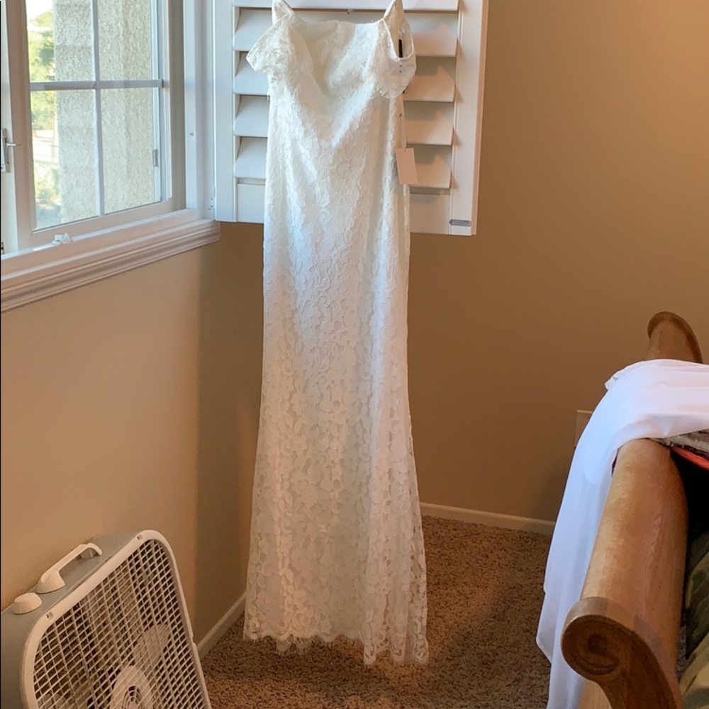 Lulus white wedding or prom dress